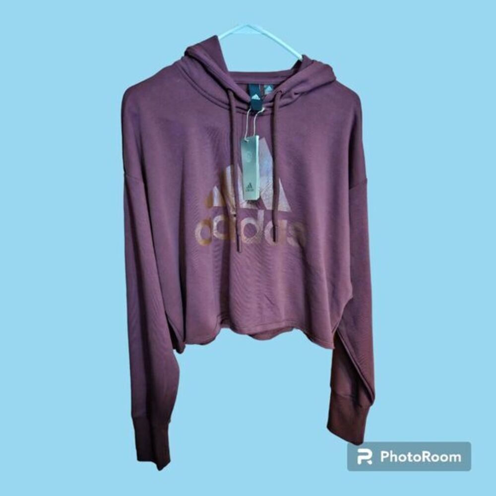 Adidas Crop Hoodie Women's Size S‎ *NEW* (S40)